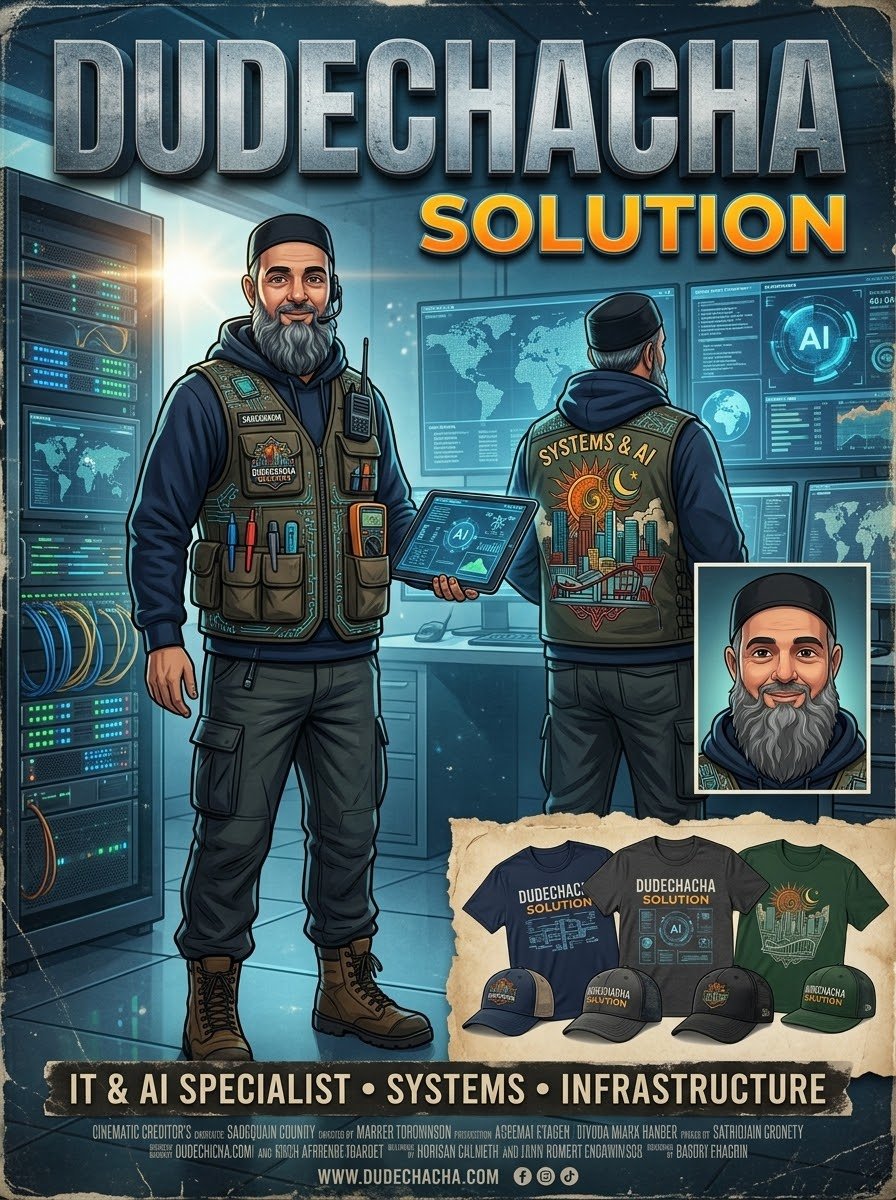 Dudechacha Solutions poster